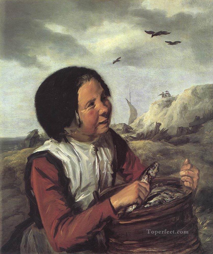 Fisher Girl portrait Dutch Golden Age Frans Hals Oil Paintings